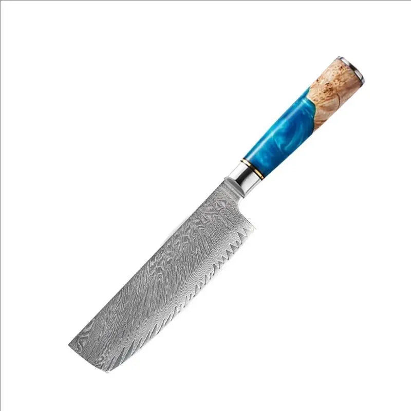 kitchen knife set Damascus Steel Set for Meat Cutting Sushi Peeling