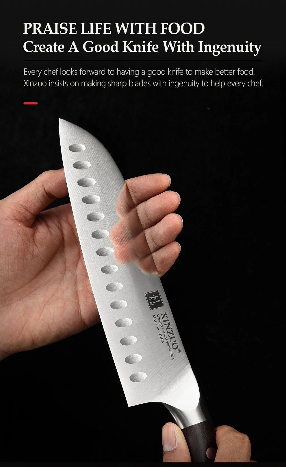 XINZUO Premium Modern Stainless Steel Chef
