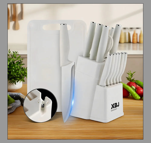 15 pieces kitchen stainless steel knife set