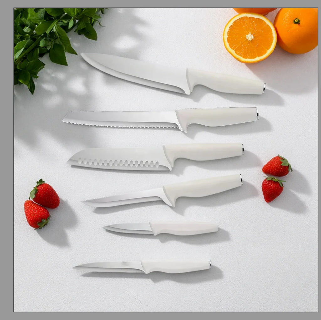 15 pieces kitchen stainless steel knife set