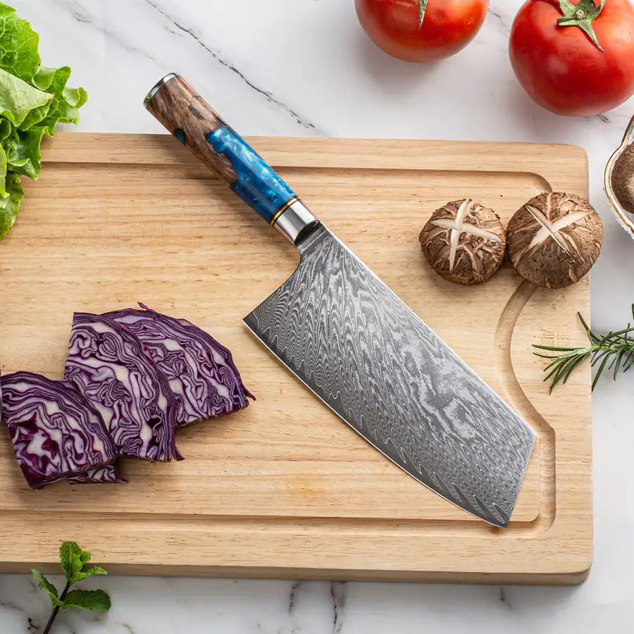 kitchen knife set Damascus Steel Set for Meat Cutting Sushi Peeling