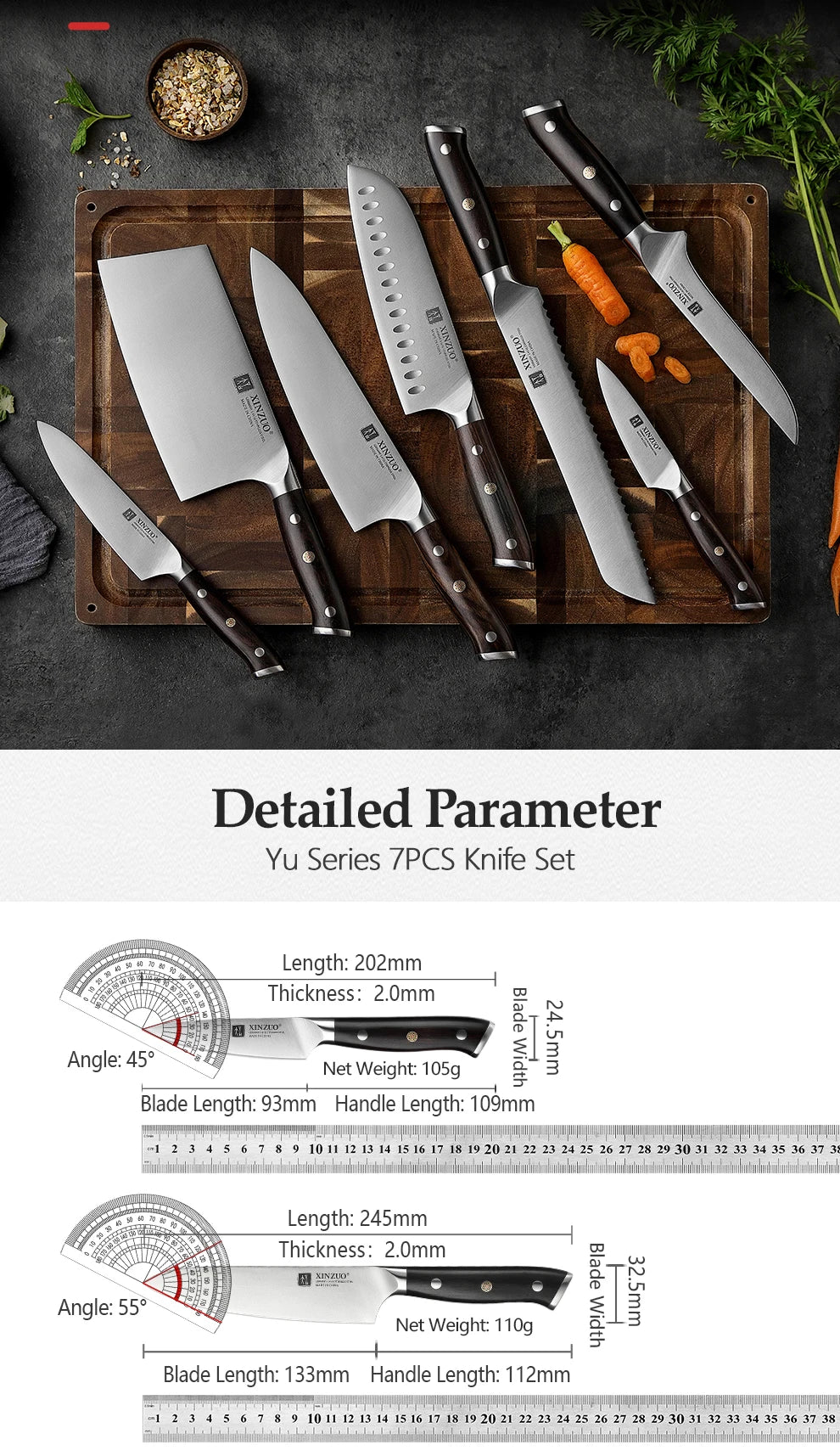 XINZUO Premium Modern Stainless Steel Chef
