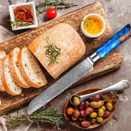 kitchen knife set Damascus Steel Set for Meat Cutting Sushi Peeling