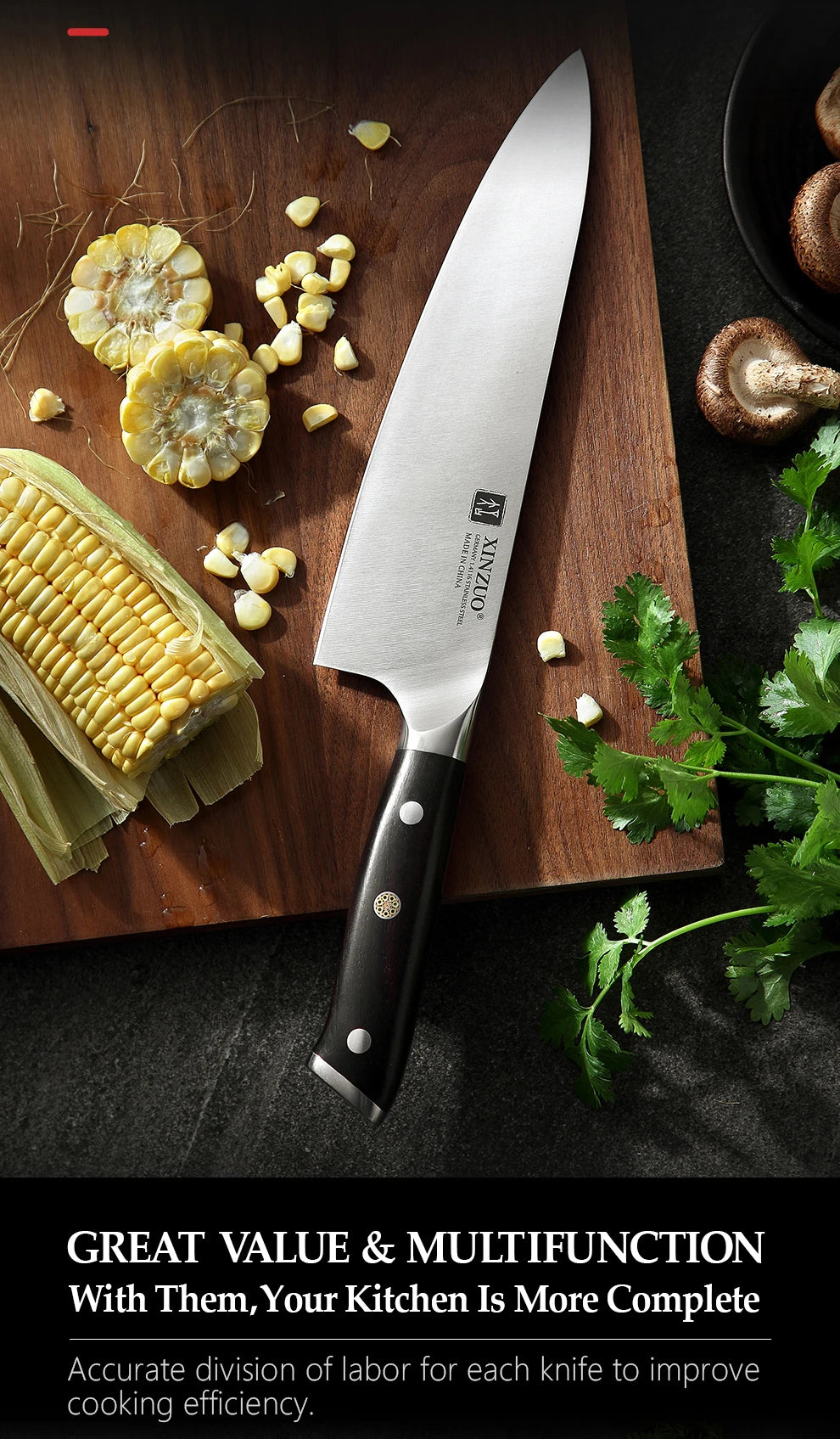 XINZUO Premium Modern Stainless Steel Chef
